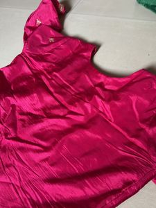 Pink Salwar Kameez with Gold Embroidery No Dupatta