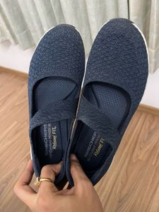 Skechers Navy Mary Jane Sneakers