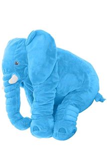 Blue Elephant Plush Pillow