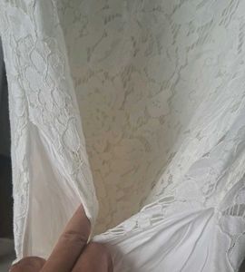 Elegant White Lace Dress