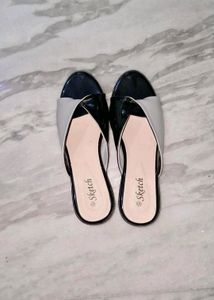 Black And Grey Sandals