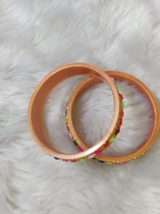 Floral Diamond Pattern Bangles