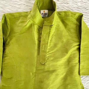 Boy Green &amp; Blue Dhoti Set
