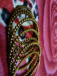 Gold Metallic Bangles