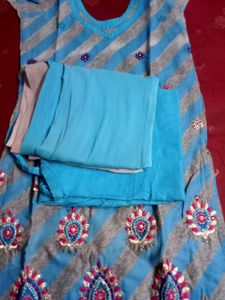 Cotton Striched Dress, Size 30, Its A New