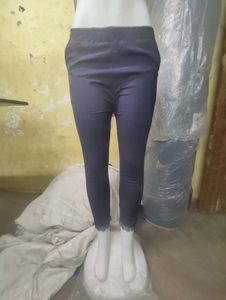Red Embroidered Ankle Pants
