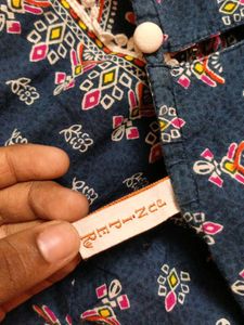Boho Print Short Kurti/Mini Dress
