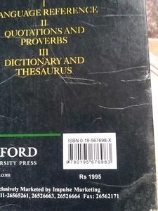 The Oxford Compendium Of English