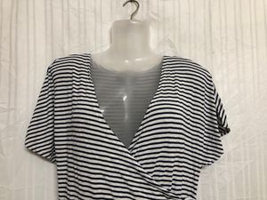 Woman Only White V Neck Top