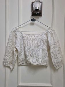 White Crop Top