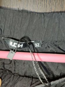 Black  parachute Cargo Pants