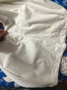 White Embroidered Trousers