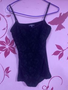CODE Black Lace Cami Top - Size 10