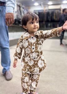 Adorable Floral Print Pajama Set