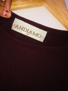 Burgundy Ruffle Cuff Top