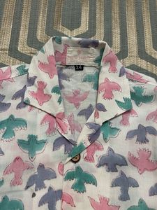 Bird Print Pajama Set