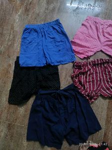 pack of 5 used shorts(10-14 age)