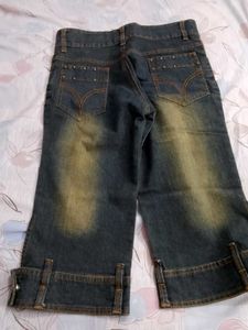 Denim Capri Knee Length