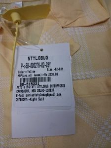 Cute Yellow Kids Pajama Set