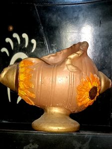 clay pot, mitti ka designer shankh