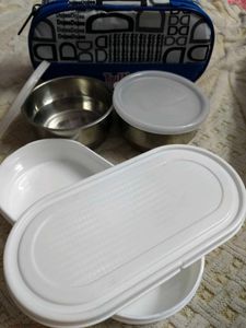 3 Piece With Cover Tulip Lunch Box