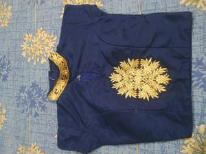 women peach and blue crop top skirt with duptta