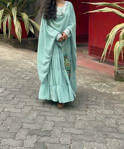 Festive Wear Green Anarkali