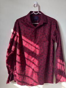 Stylish Maroon Floral Print Shirt