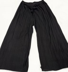 Black Pleated Palazzo Pants