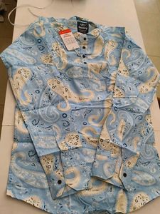 Paisley Print Kurta style Shirts for a Refreshing