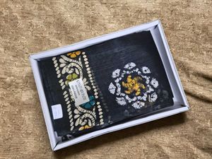 Premium New Elegant Black Saree Printed