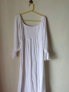 Beautiful Pure White Boho Dress