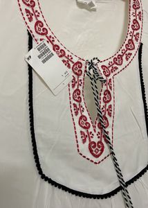 White Pure Linen Kurta Vintage Vibe