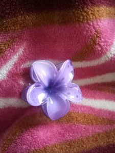Cute Purple Flower Hair Clip