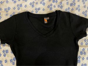 Black V-Neck Tee