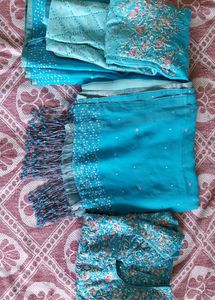 Women Jardoshi Work Lengha Choli Set With Dupatta