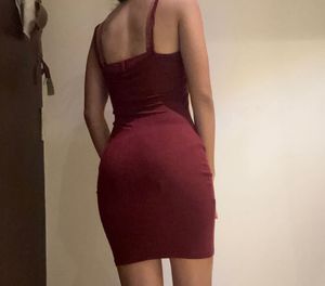 Burgundy Hot Dress
