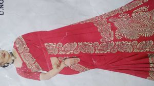 Elegant Red Silk Saree