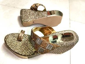 Sparkly Wedge Heels