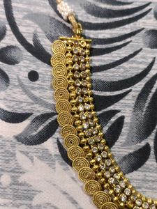 Gold Necklace &amp; Earring Set