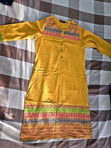 Simple Yellow Kurta