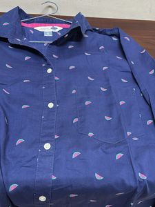 Old Navy Blue Print Shirt