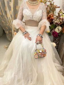 White Bridal Lehenga Choli