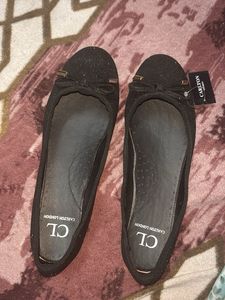 Carlton London Black Ballet Flats