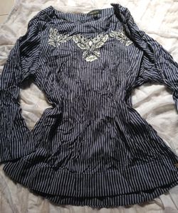 Grunge Park Avenue Stripped Top