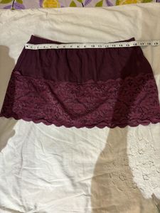 Beautiful Lace Trim Mini Skirt