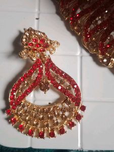 Red &amp; Gold Jewelry Set