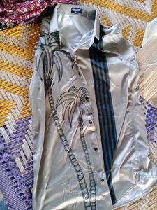 Palm Print Casual Shirt