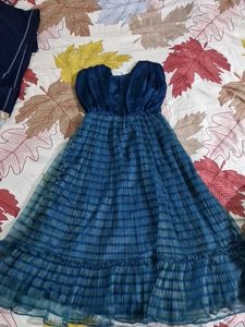 Elegant Blue Party Dress