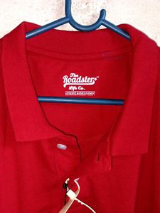 NEW ROADSTER Men&#39;s Oversized Polo T-shirt Red ♥️